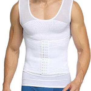 020 FAJA DE COMPRECION MALLA DE HOMBRE BLANCO